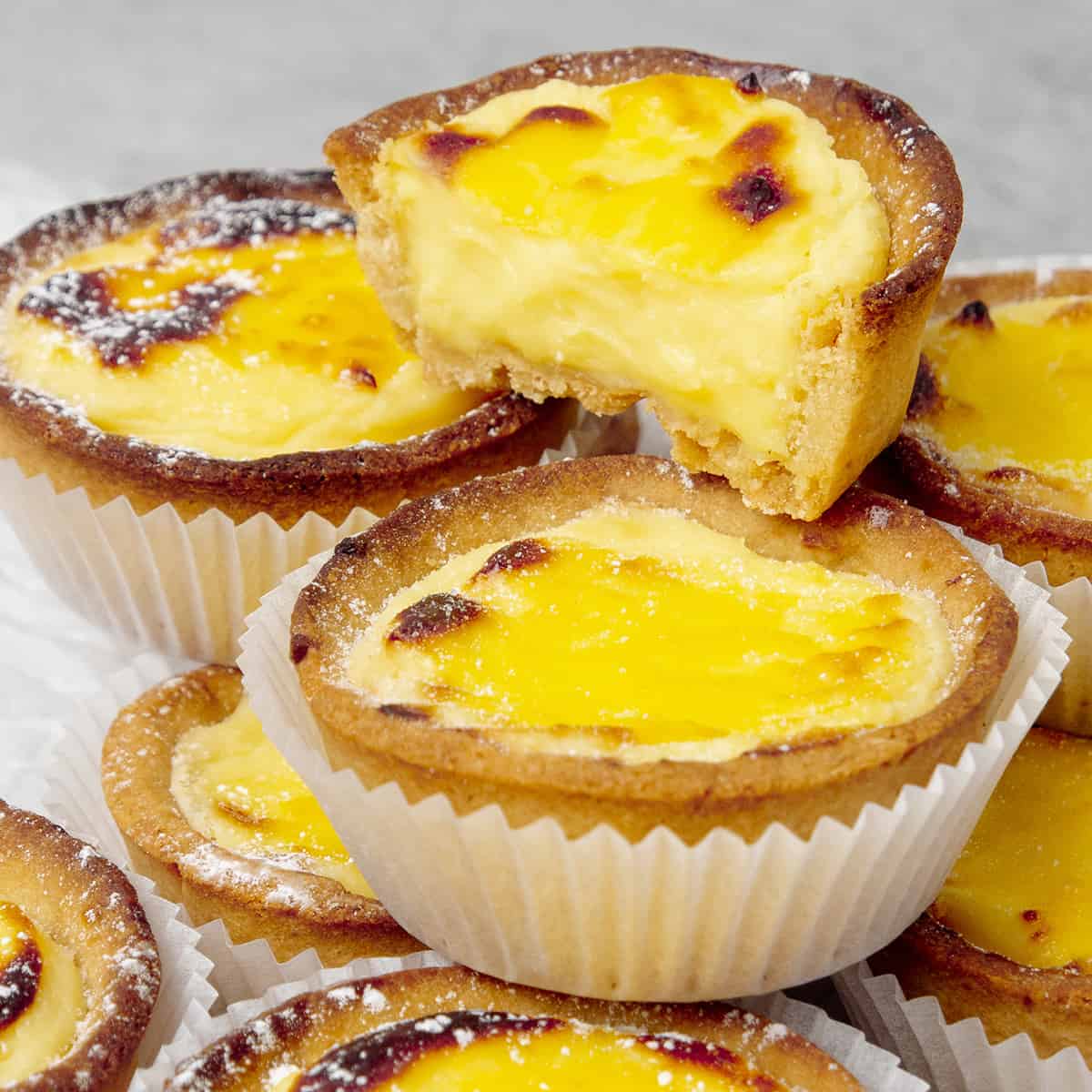 <p><a href="https://www.spatuladesserts.com/hokkaido-baked-cheese-tarts/">Hokkaido Baked Cheese Tarts</a> are the ultimate rich and creamy Japanese desserts with crunchy shortcrust tart base and distinct sweet and savory cheesy filling. Sweet shortcrust pastry filled with a combination of creamy, sweet, and savory dairy and cheese products such as heavy cream, Philadephia cream cheese, and parmesan cheese. A must-try!</p> <p><strong>Recipe: <a href="https://www.spatuladesserts.com/hokkaido-baked-cheese-tarts/">Hokkaido Baked Cheese Tarts</a></strong></p>