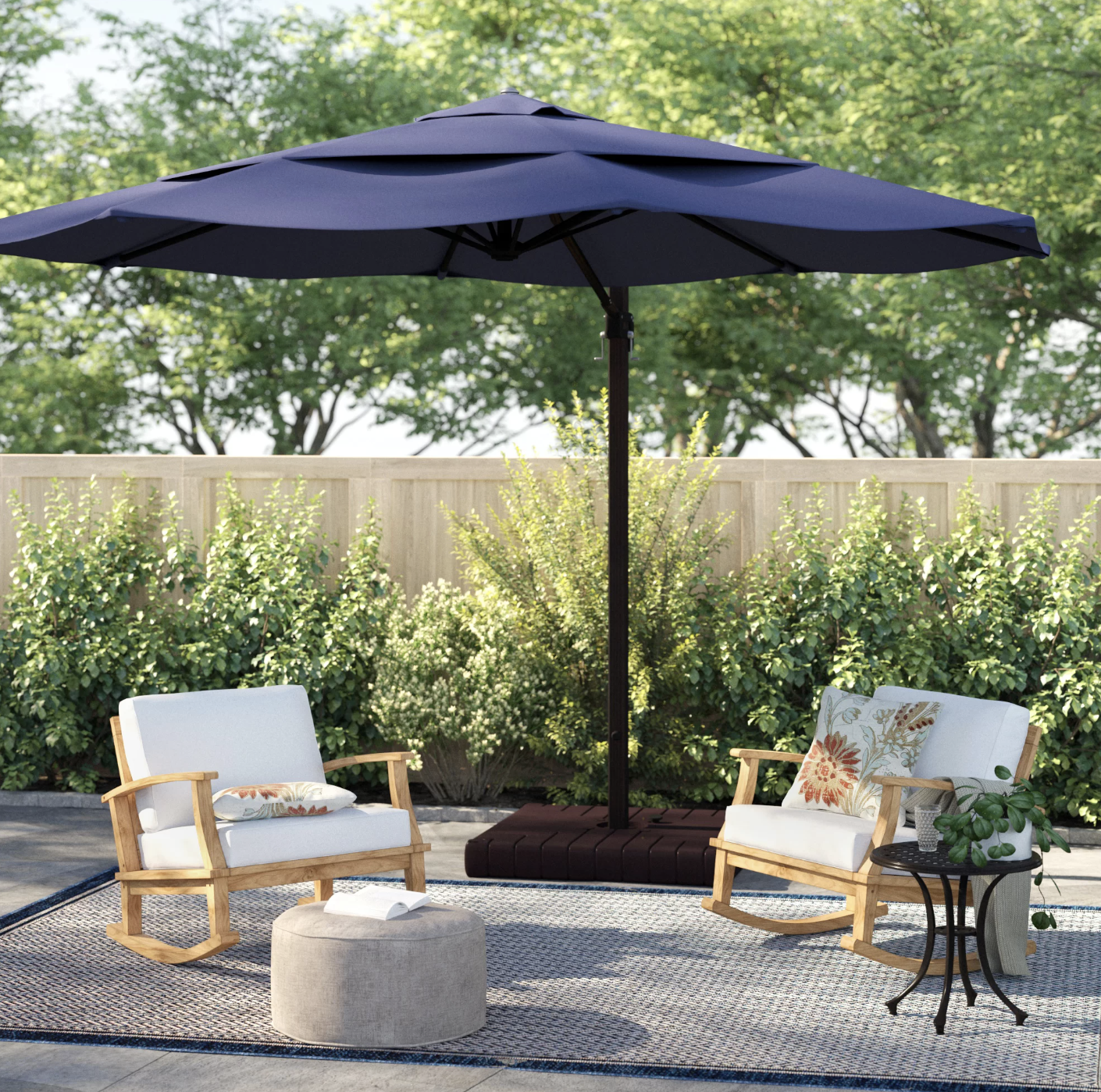 <p><strong>$1149.99</strong></p><p><a href="https://go.redirectingat.com?id=74968X1553576&url=https%3A%2F%2Fwww.wayfair.com%2Foutdoor%2Fpdp%2Farlmont-co-placencia-11-cantilever-umbrella-w003131152.html&sref=https%3A%2F%2Fwww.popularmechanics.com%2Fhome%2Fg35699462%2Fbest-cantilever-umbrellas%2F">Shop Now</a></p><p>We love everything about this umbrella. The quality and lineup of features is exceptional, starting with its high-performance Sunbrella canopy that delivers maximum protection against moisture, fading, and UV rays.</p><p>The umbrella locks into multiple positions and swivels 360 degrees, plus it has an easy-to-operate foot pedal. However, the black aluminum frame needs to be secured with a weighted base, which must be purchased separately.</p>