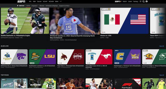 Usa sports live streaming sale