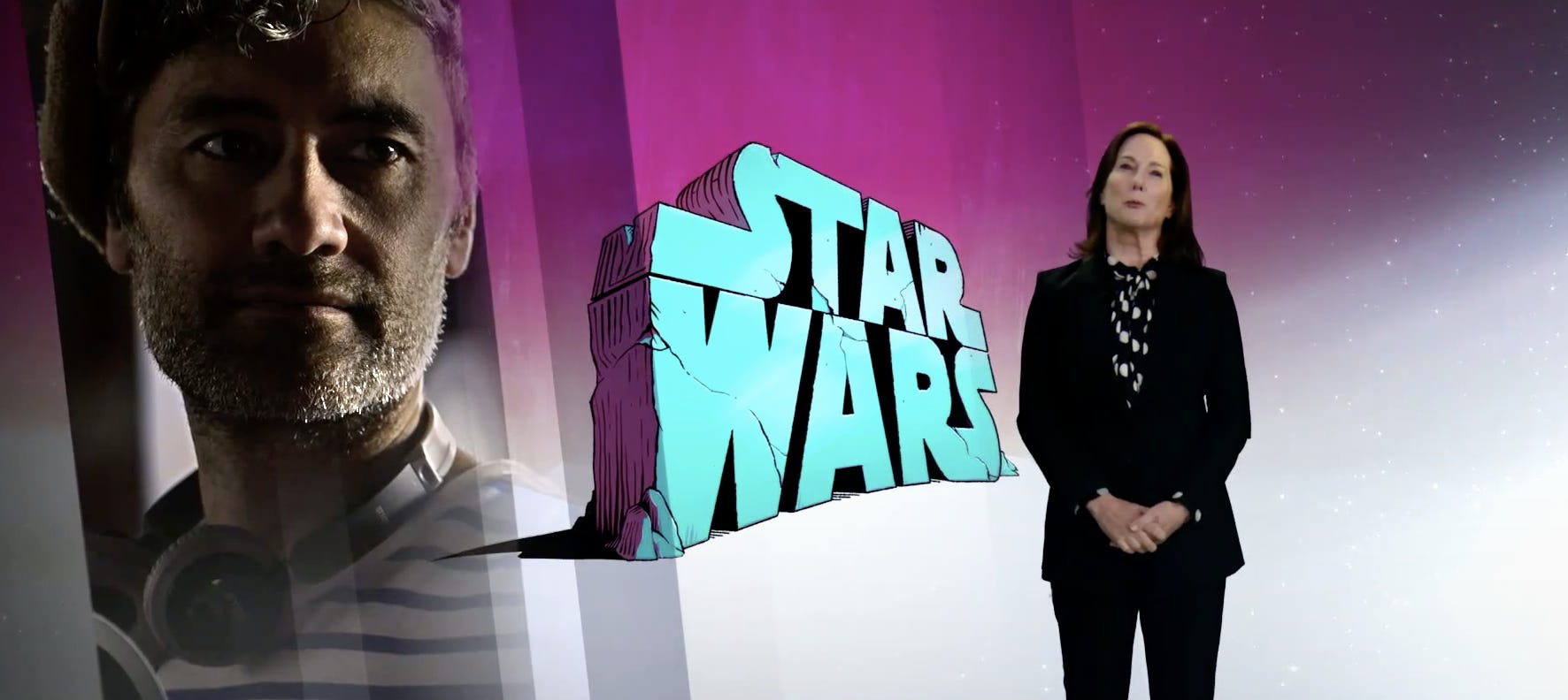 <p>It's believed this will be Taika Waititi's ("Thor: Love and Thunder") "Star Wars" movie.</p><p>"Taika's approach to 'Star Wars' will be fresh, unexpected, and…unique," Lucasfilm president Kathleen Kennedy said on Disney's 2020 investor day of Waititi. "His enormous talent and sense of humor will ensure that audiences are in for an unforgettable ride."</p><p>We expect more "Star Wars" projects to be announced at Star Wars Celebration event in April.</p>