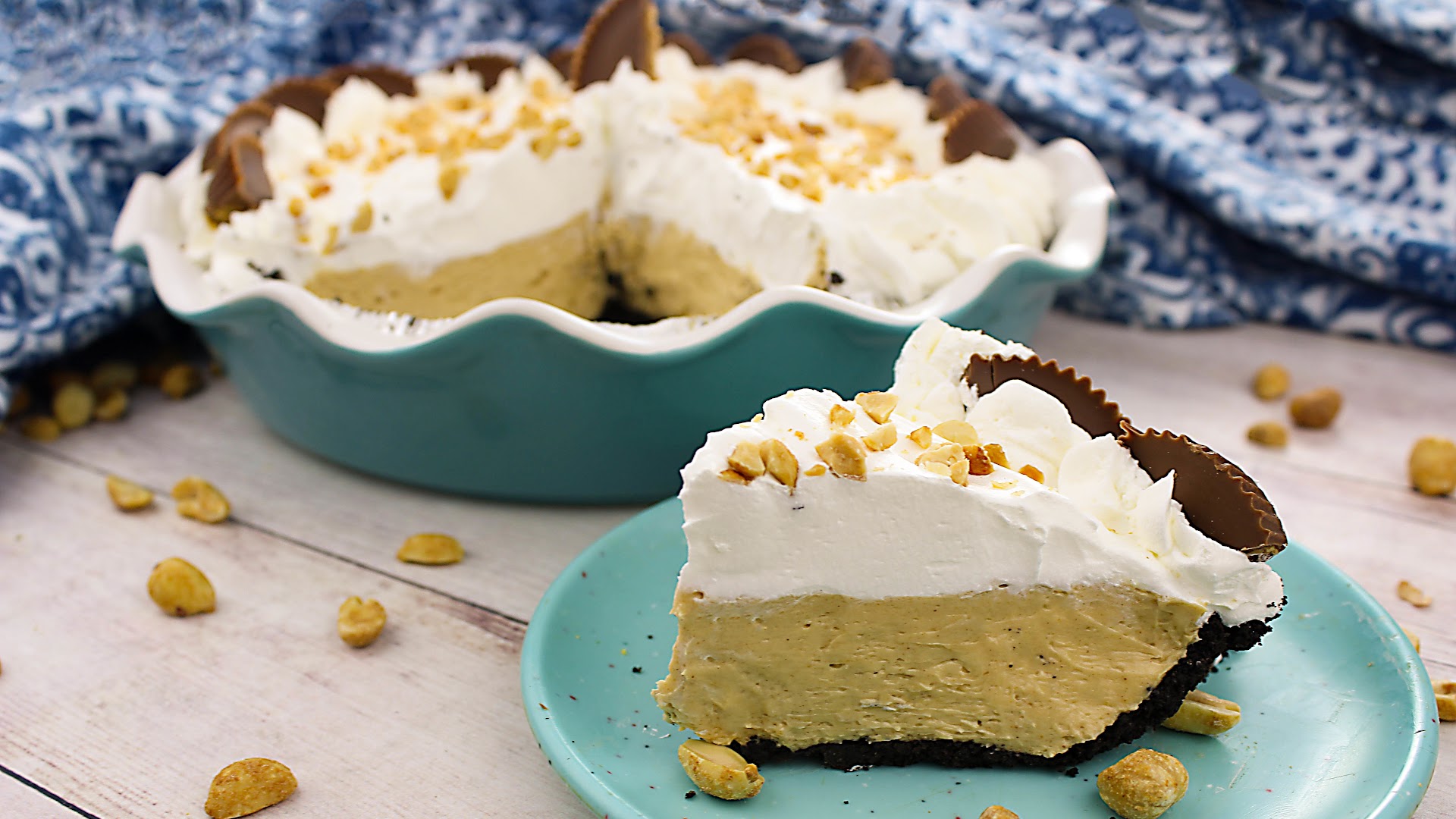 Yum, oh yum! Mom's incredibly easy peanut butter pie