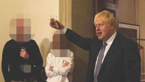 Boris Johnson at a gathering on 13 November 2020