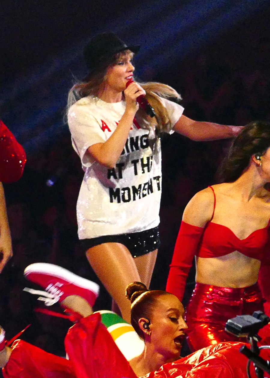 <p>Nearly 11 years after Swift felt “22,” she updated her “Not A Lot Going on at the Moment” shirt for the <em>Eras Tour</em>.</p>