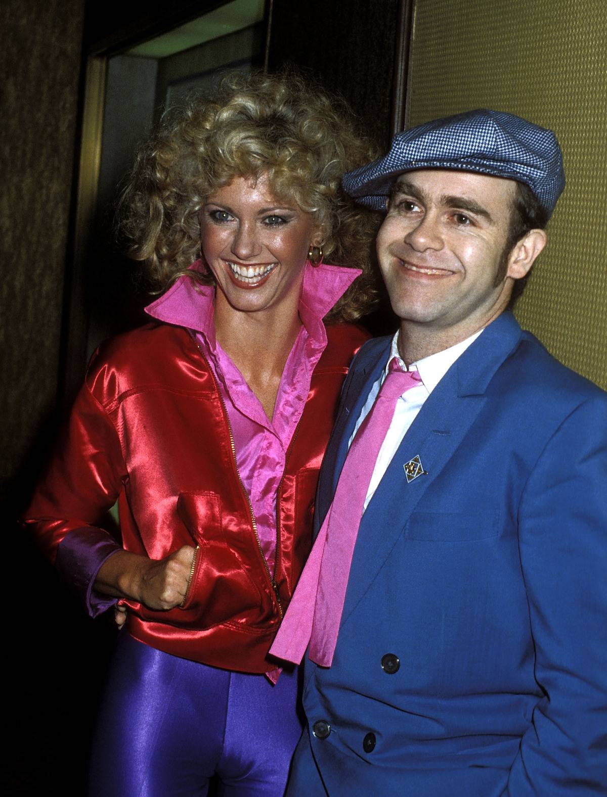 <p>The musical <i>Grease </i>was released in theaters in 1978. Of course, a premier party followed the iconic film, starring Oliva Newton-John and John Travolta. </p> <p>In Studio 54 in New York City, Newton-John and singer Elton John posed for a picture, both wearing brightly colored clothing and a huge smile on their face. Little did the actress know that the movie would become a classic.</p>
