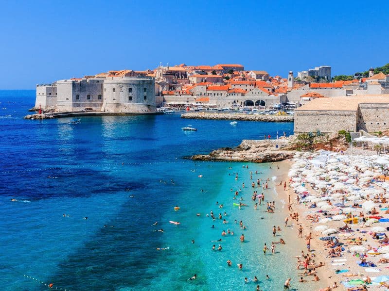 Beach in Dubrovnik