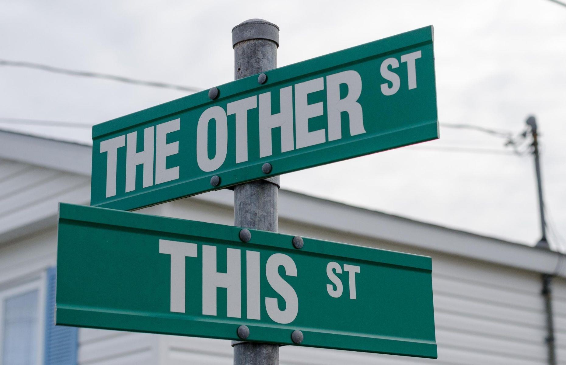 This street. Американские улицы названия. Street names in USA.