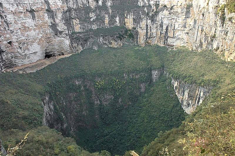 Chinese Scientists Discovered A 630-Foot Deep Sinkhole