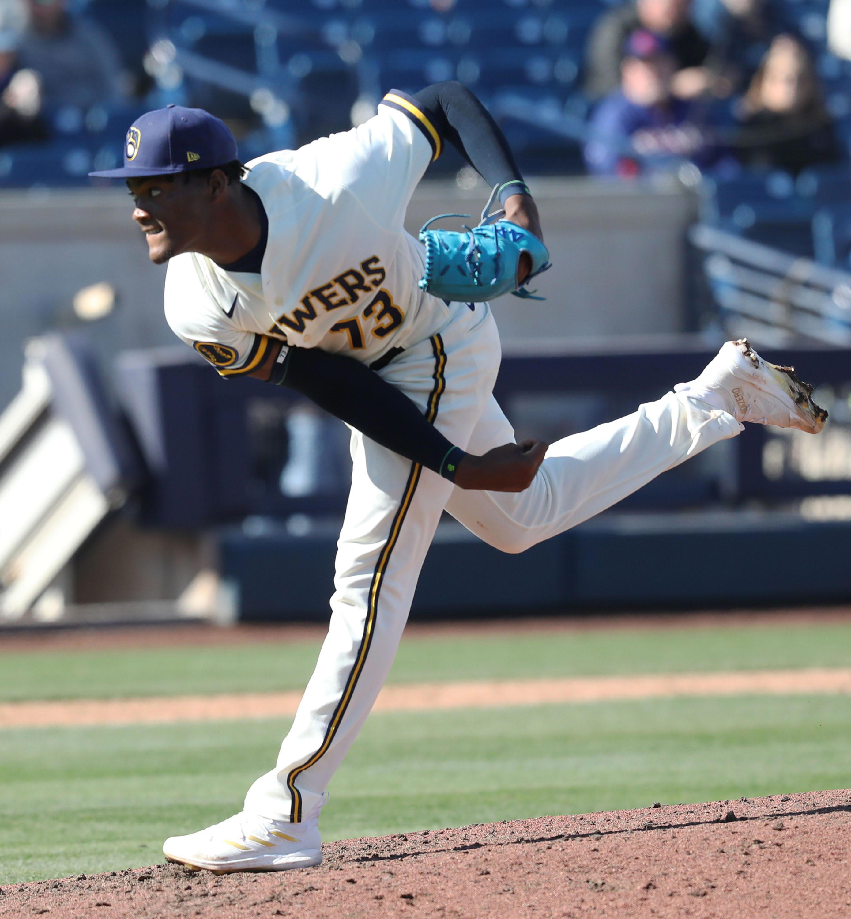 Brewers call up flamethrowing prospect Abner Uribe, whose fastball can ...