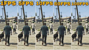 GTA 5 FPS Comparison - 1 FPS VS 10 FPS VS 30 FPS VS 60 FPS VS 100 FPS