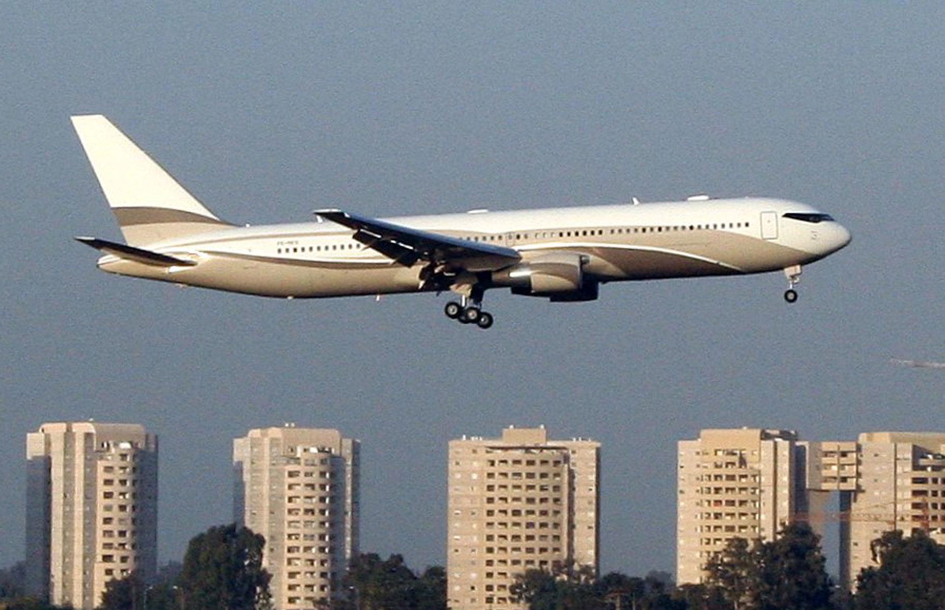 <p>This sleek Boeing belongs to Russian oligarch, and former owner of England's Chelsea soccer team, Roman Abramovich, who purchased it in 2004.</p>  <p>With capacity for around 30 people, it reportedly boasts its very own banquet hall for elegant mile-high dining.</p>  <p>Essentially a flying fortress, the aircraft is also equipped with its own advanced missile warning system and radar-jamming technology.</p>