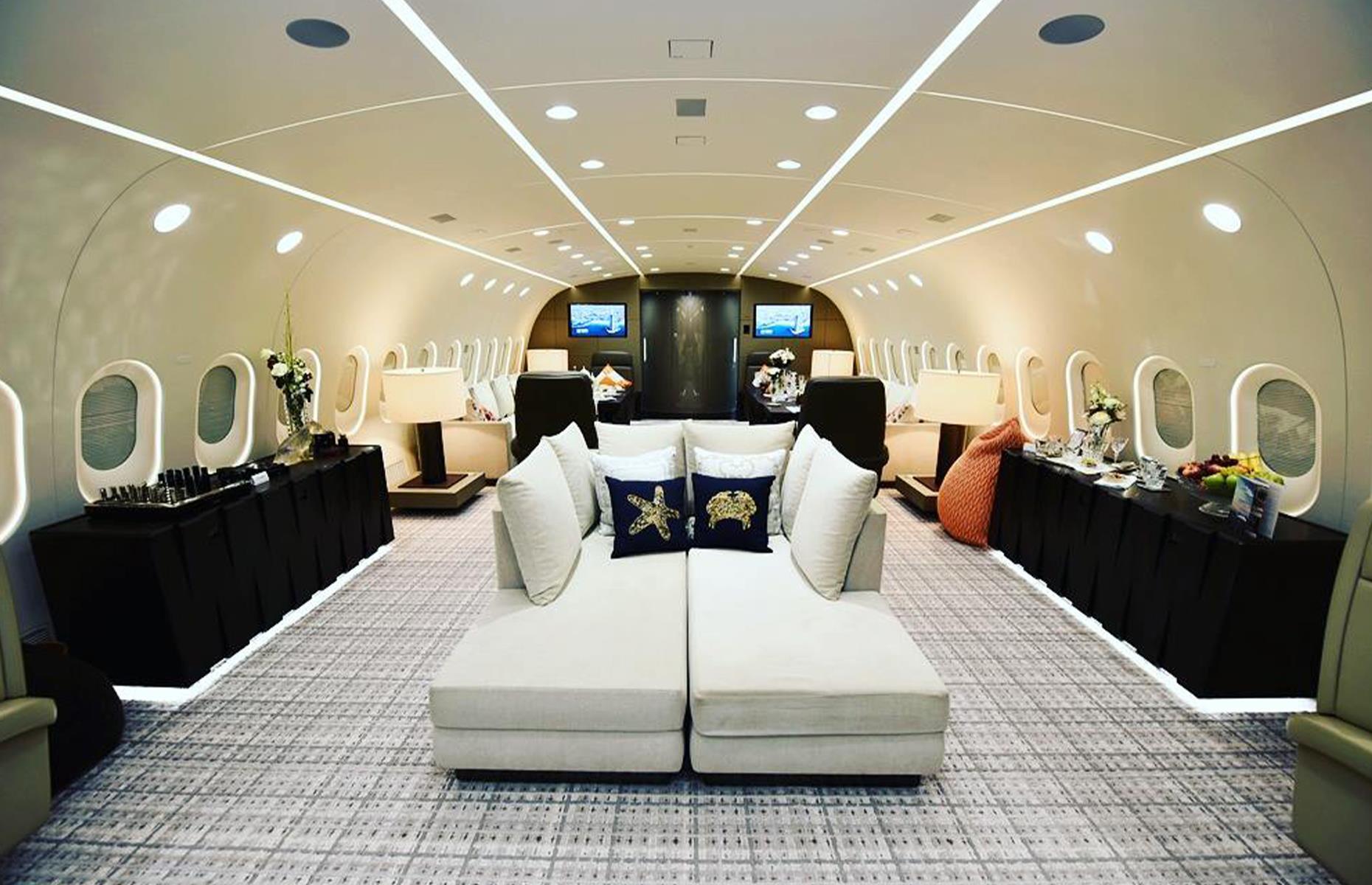 <p>In the two years before everything went sour, HNA promoted the 40-seat plane as having "luxuriously organic" interiors, expertly overseen by the Pierre Jean Design Studio of Paris.</p>  <p>Details of note included hardwood floors, marble bathrooms, and hand-tufted carpets, among others.</p>  <p>While the higher-ups at HNA Group were the most frequent users of the plane, a subsidiary company called Deer Jet also chartered it out for an estimated $70,000 an hour.</p>