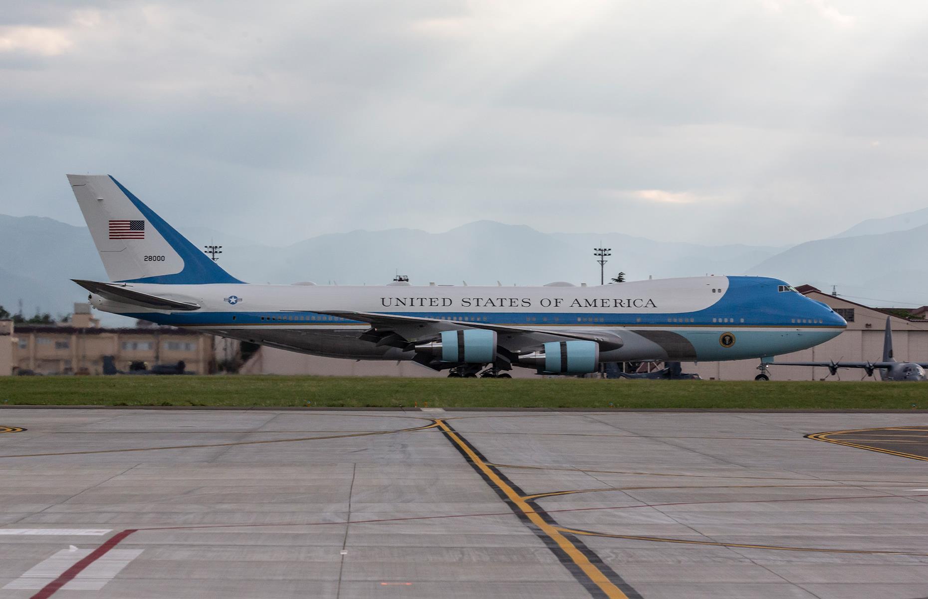 <p>Air Force One is the name given to the two fully kitted-out and highly customized Boeing private jets used by the US president.</p>  <p>When flying with Air Force One, President Biden has three levels of facilities at his fingertips, including a large office and a conference room. There's also a medical space, complete with operating room, and a doctor is always on board should any type of emergency occur.</p>  <p>Separate areas can accommodate advisers or members of the press who are traveling with the president, and the plane’s double food preparation galleys can comfortably feed 100 people at a time.</p>
