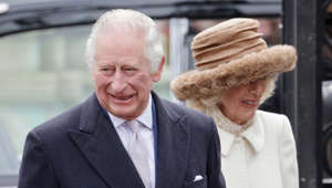 King Charles and Camilla arriving in Colchester