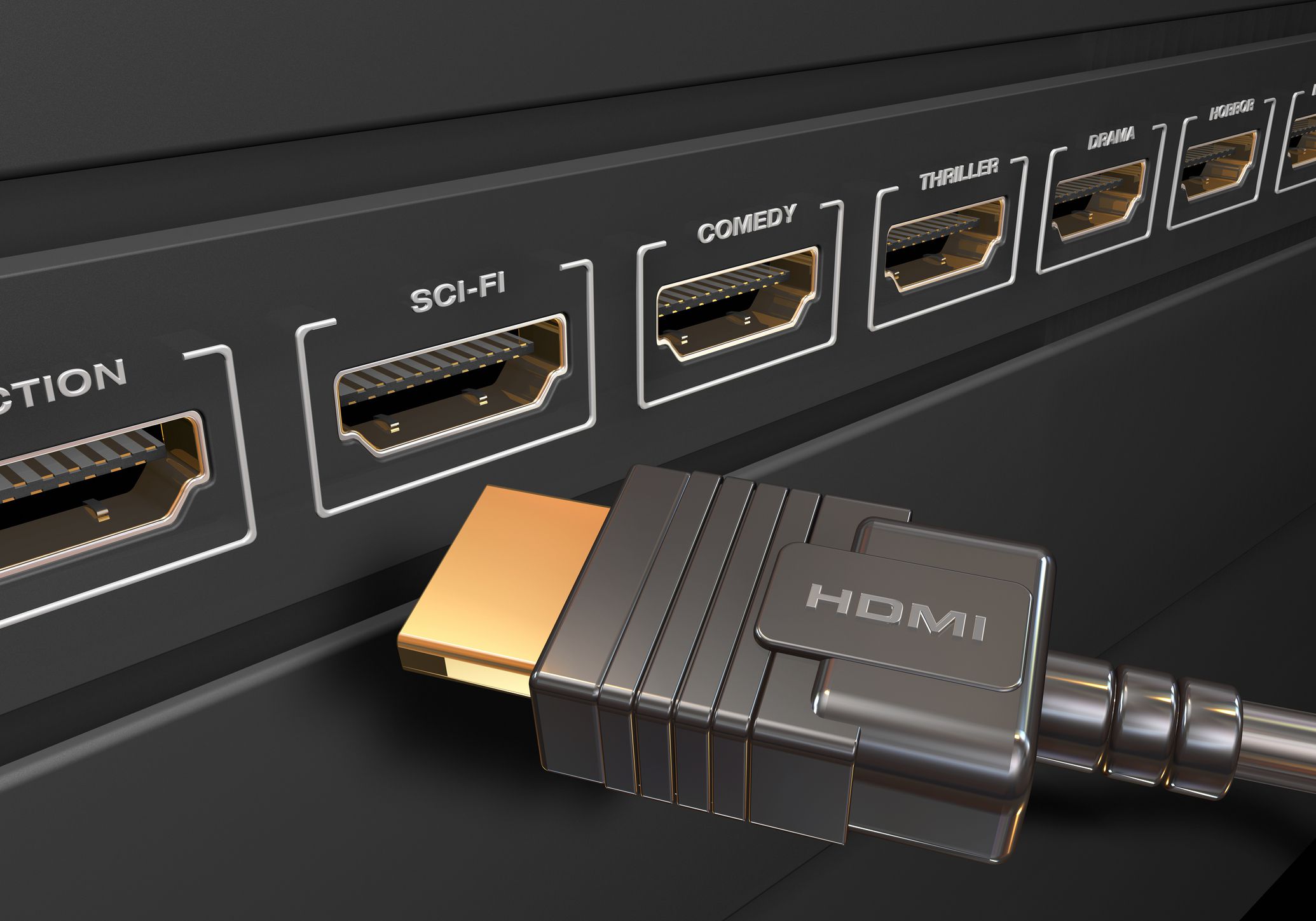 Surface connect HDMI. Conexion HDMI. Devices are connected with HDMI.