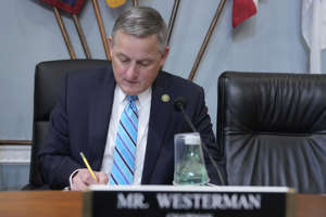 House Natural Resources Committee Chair Bruce Westerman (R-Ark.) at a hearing last month. (Mariam Zuhaib/AP)