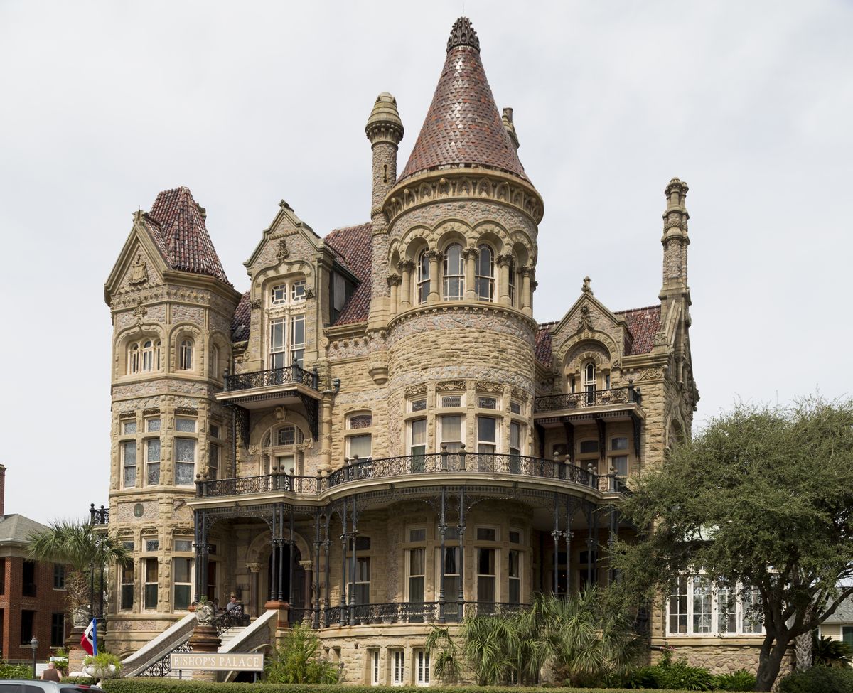 <p>Previously known as Gresham Castle, this Victorian stunner in Galveston, Texas, was built by lawyer and railroad entrepreneur Colonel Walter Gresham and architect Nicholas Clayton<a href="https://www.galvestonhistory.org/sites/1892-bishops-palace"> from 1887 to 1892</a>. It went on to serve as a Catholic bishop's residence—hence the new name.</p><p><a class="body-btn-link" href="https://go.redirectingat.com?id=74968X1553576&url=https%3A%2F%2Fwww.tripadvisor.com%2FAttraction_Review-g55879-d255137-Reviews-1892_Bishop_s_Palace-Galveston_Galveston_Island_Texas.html&sref=https%3A%2F%2Fwww.housebeautiful.com%2Flifestyle%2Fg15957174%2Fbest-castles-united-states%2F">Shop Now</a></p>