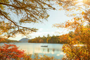 Explore the fall foliage on challenging hikes, or simply soak up views like these in Acadia National Park in October.
