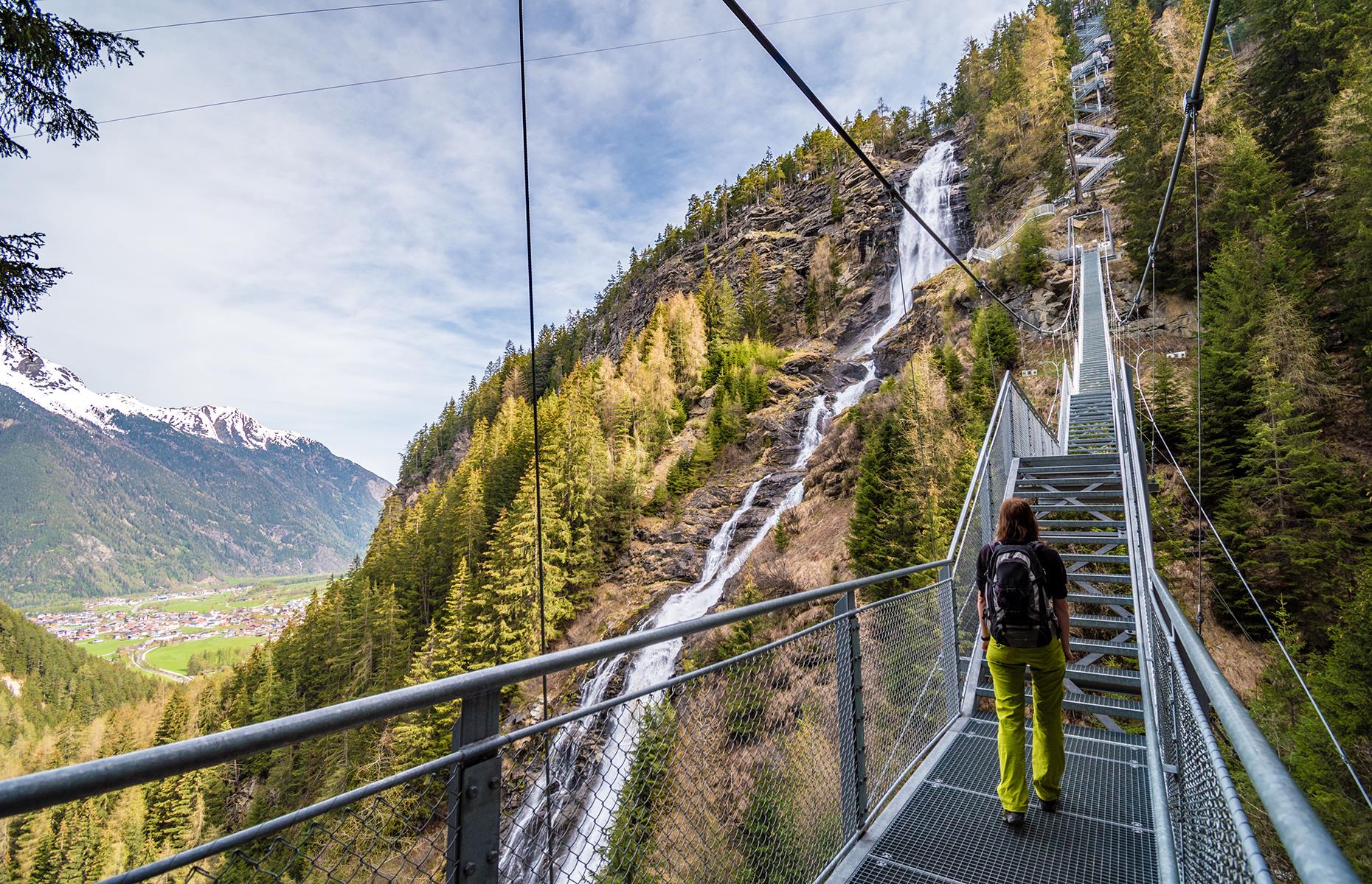 <p>Austria’s <a href="https://www.tyrol.com/things-to-do/attractions/all-attractions/a-stuibenfall-oetztal">Stuibenfall Waterfall</a> in the Tyrol region looks like postcard material: the foaming water cascades 522 feet (159m) over cliffs, weather-beaten rocks and mossy boulders, which you can marvel at from a series of viewing platforms. If you’re travelling with slightly older children, you can cross through the mist on a 262-foot (80m) rope bridge. There are also pushchair-friendly routes, so hikers of all ages can reach the falls.</p>  <p><a href="https://www.loveexploring.com/galleries/151611/surprising-sights-you-wont-believe-are-in-europe?page=1"><strong>You won't believe these amazing sights are in Europe</strong></a></p>