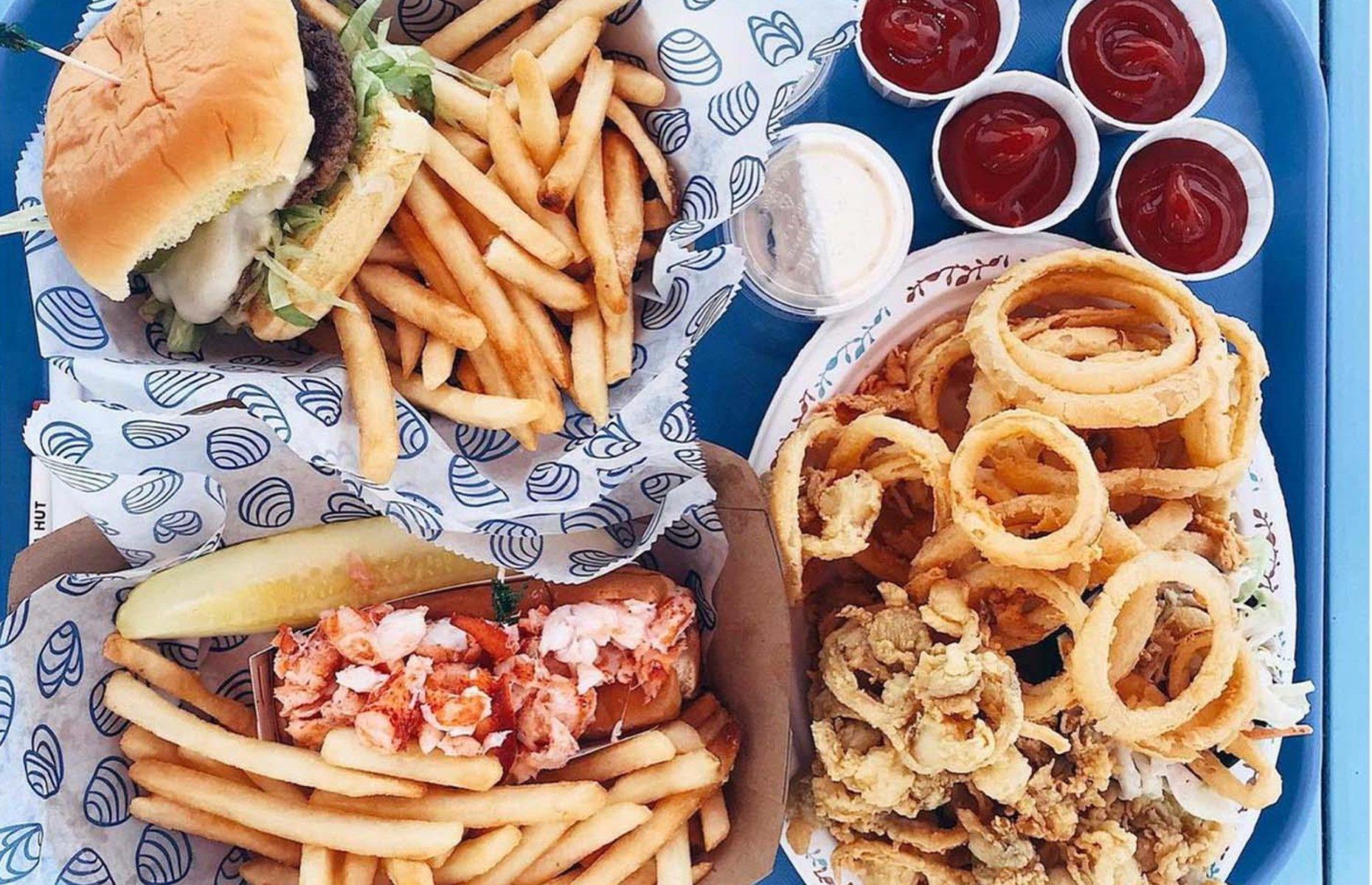 <p><a href="https://bobsclamhut.com/">Bob’s Clam Hut</a> was established way back in 1956 in Kittery, a seaside town in Maine. It has been renowned for <a href="https://www.yelp.com/biz/bobs-clam-hut-kittery-2">its fresh local seafood ever since</a>. Menu highlights include Bob's New England clam chowder, lobster stew, and traditional fried clams. There's a variety of fish available served in sandwiches, or choose a basket of your favorite including fried shrimp, whole clams, and haddock, all served with fries and coleslaw.</p>