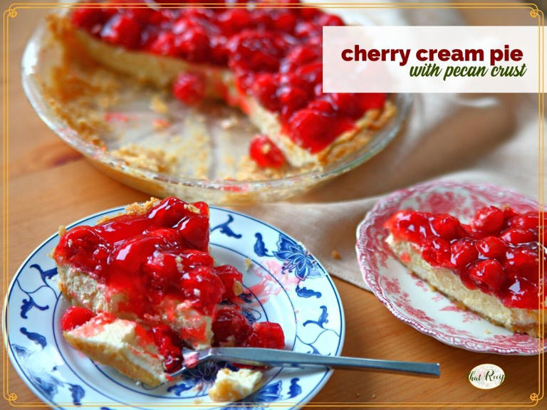 Creamy Cherry Pie with Pecan Crust Delicious and Easy Dessert