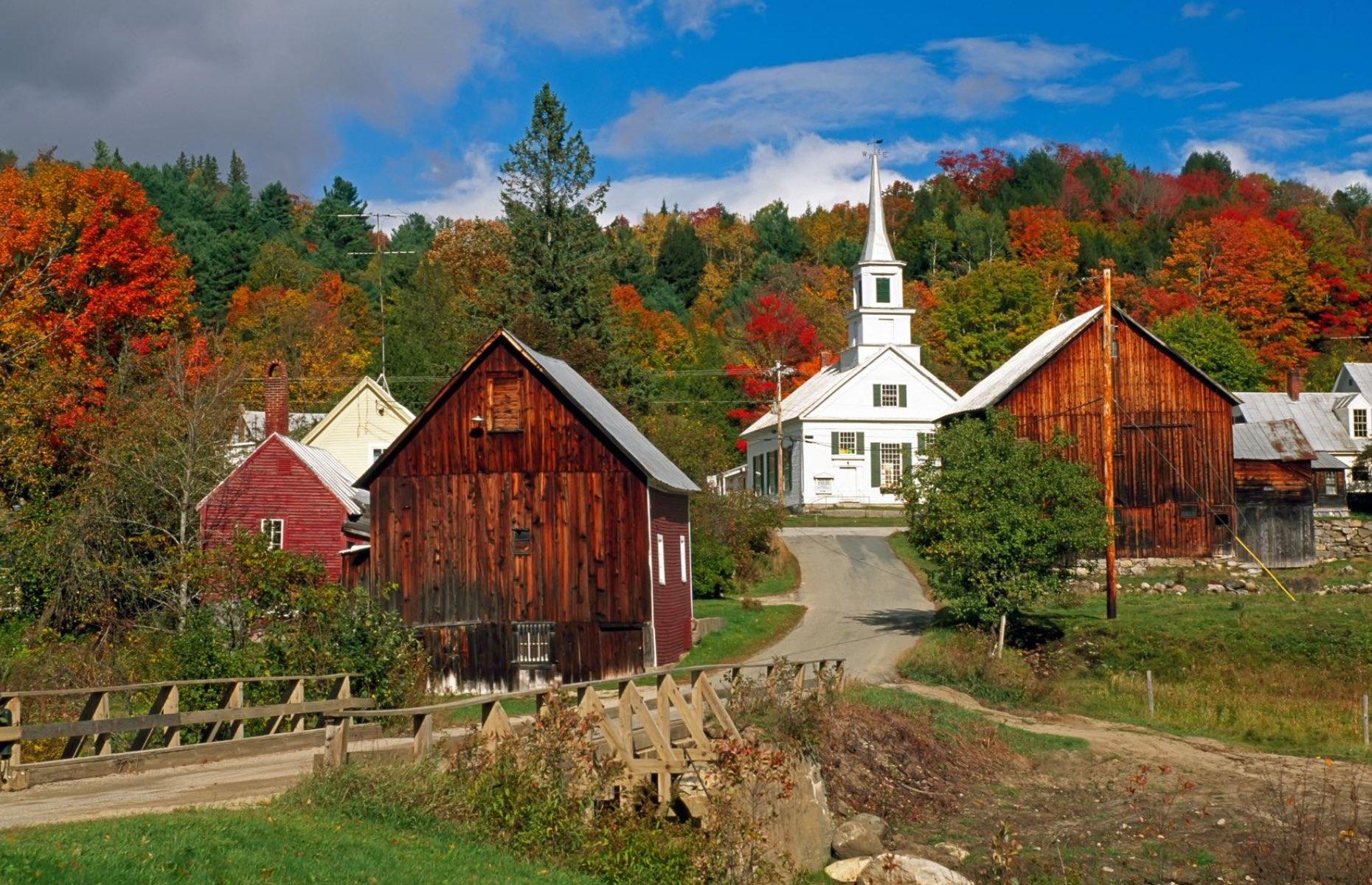 The picture-perfect village of Waits River is so enchanting that it features on postcards and even jigsaw puzzles. And if you're in eastern Vermont, it’s well worth making a detour to snap your own photos, especially in fall when the surrounding canopy explodes in red and gold. Though tiny, the riverside settlement of cute barns and homesteads has a striking white Methodist church and its vintage schoolhouse is listed on the USA's National Register of Historic Places.