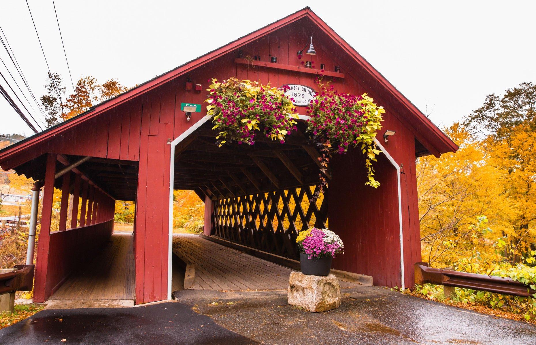 With a downtown stuffed with interesting independent stores, coffee shops and architectural gems such as the Creamery Covered Bridge (pictured), Brattleboro has more than its fair share of New England charm. Originally growing up around the Connecticut River, it was once a manufacturing center and its old converted mills still hug the riverbanks today, reinvigorated by a thriving arts community. Among the notable buildings nearby is the former lodge of famous writer Rudyard Kipling.