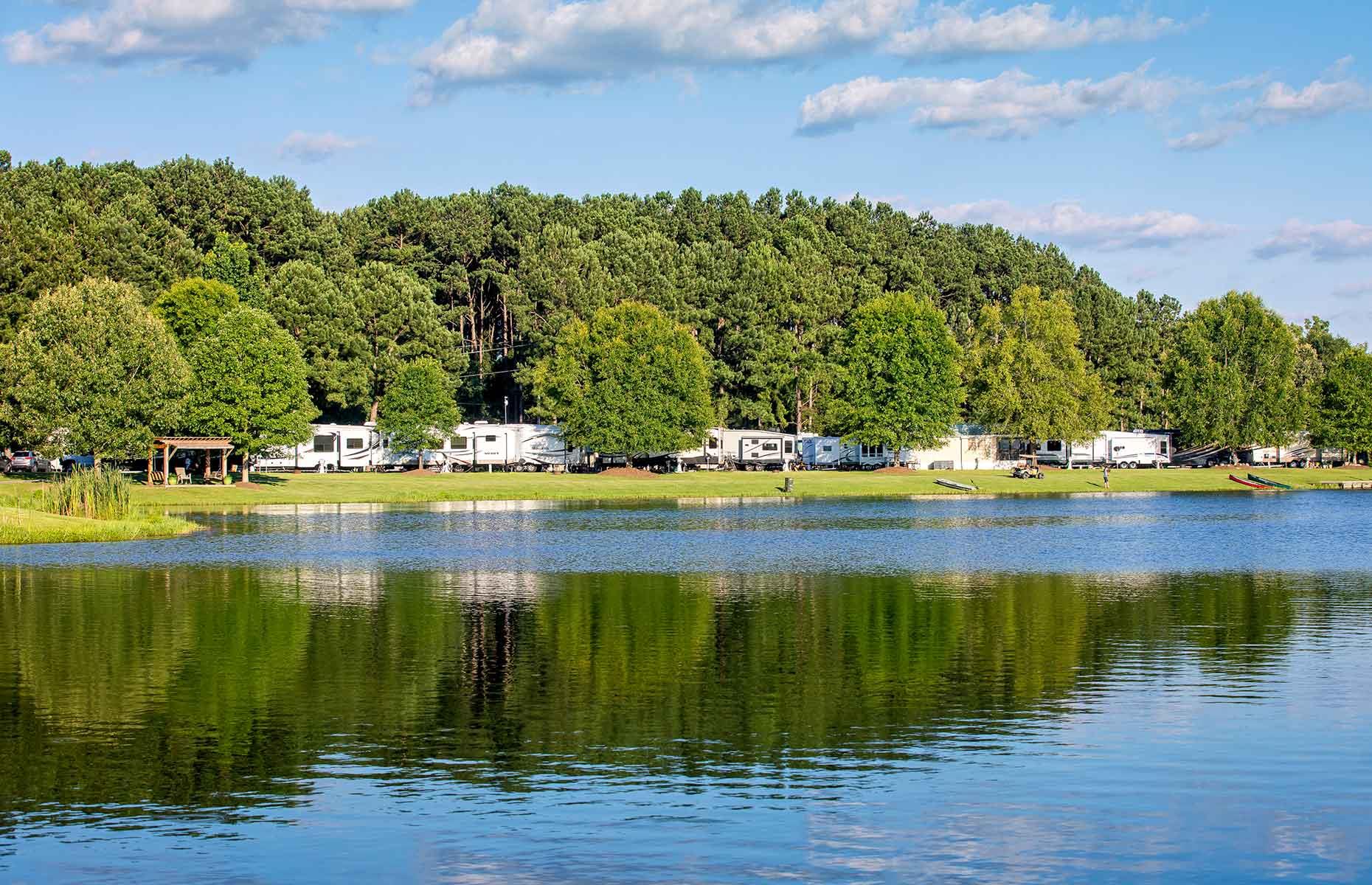 This Is Your State's Best Lakeside RV Spot