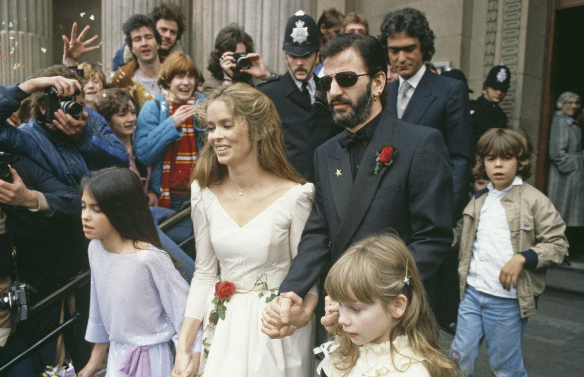 <p>Born in 1972, Gianni Gregorini is the son of Count Augusto Gregorini Savignano di Romagna and <em>Bond</em> girl Barbara Bach. Bach later divorced the Italian aristocrat and married Ringo Starr in 1981.</p>  <p>A young Gianni is pictured on the right of this photo, which was taken shortly after the wedding at London's Marylebone Town Hall.</p>