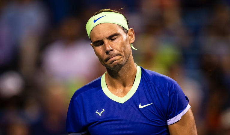 Rafael Nadal downcast