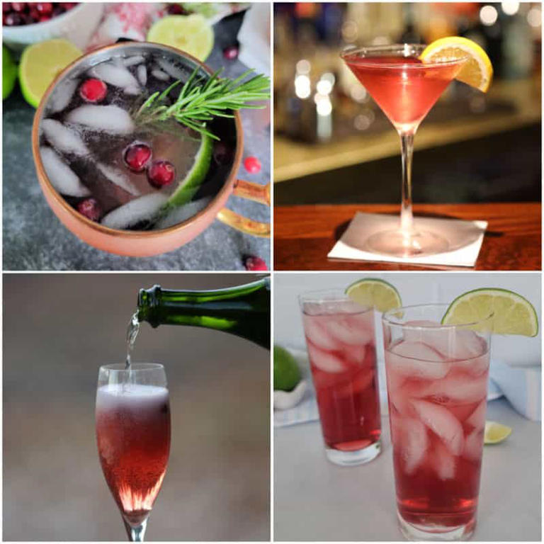 Easy Cocktails with Cranberry Juice that taste amazing!