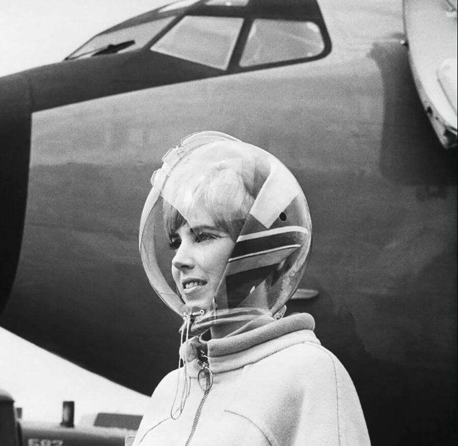 <p>By the 1960s, flight attendants had been flying the friendly skies for over two decades. Their roles of helping passengers feel comfortable, as well as taking care of them in the event of an emergency, were well spelled out. But that didn't mean that the airlines eliminated the emphasis on their appearance.</p> <p>The airlines were always interested in keeping up with the best in branding. And in the '60s, they decided it would be stylish for the women to wear astronaut-inspired head gear that would protect their hairstyles in the elements.</p>