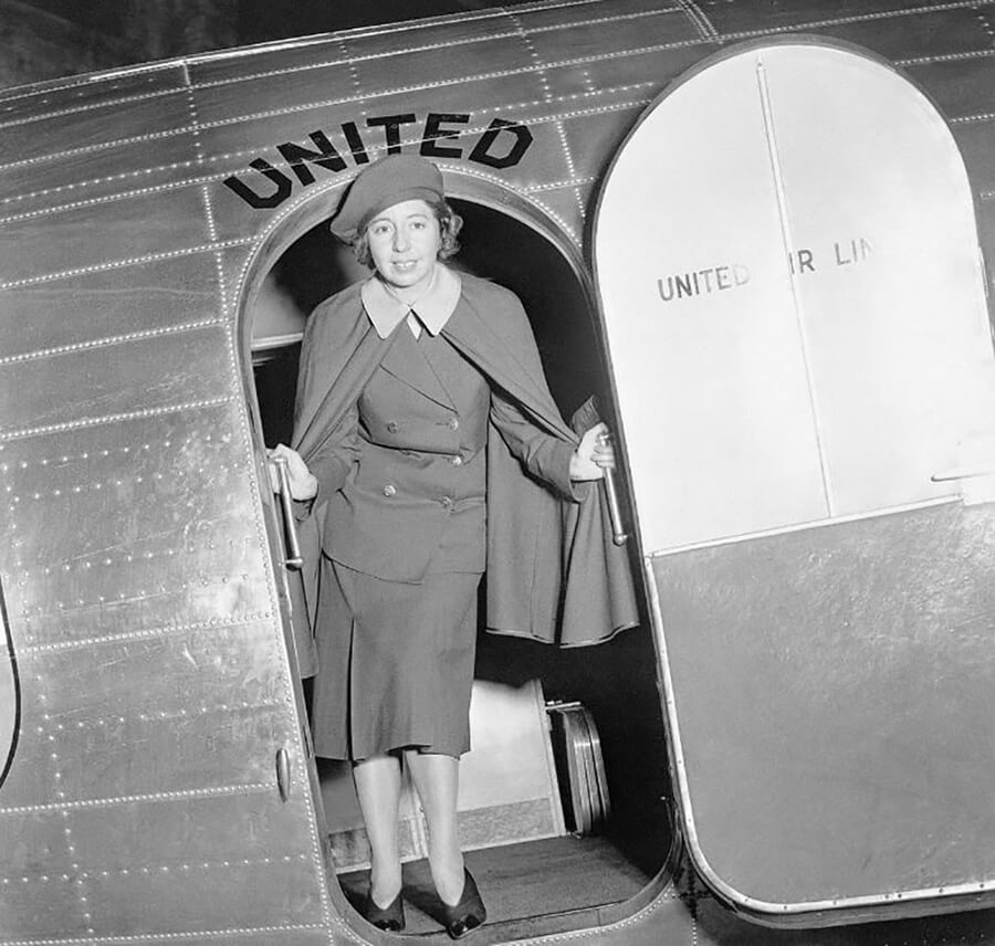 <p>Ellen Church has quite the resume: licensed pilot, registered nurse, and flight attendant. In fact, she was the woman who invented the position! In 1930, Church suggested that Boeing Air Transport hire a few extra people to help passengers with their luggage and needs.</p> <p>Before there were flight attendants, it was the co-pilot who was expected to help with miscellaneous tasks like this. Boeing liked the idea, especially for marketing and branding. Now every airline in the world has flight attendants.</p>