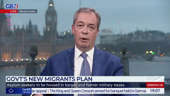 Nigel Farage critiques the government's migrant plan