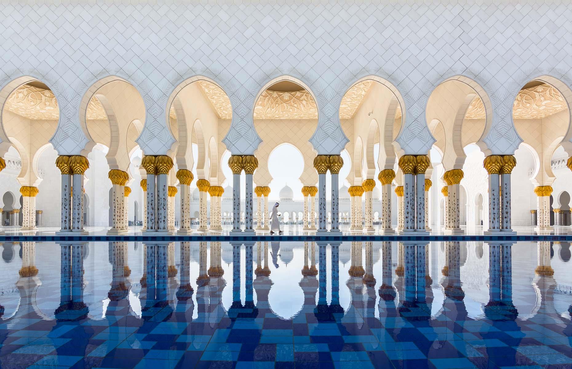 <p>Sheikh Zayed Grand Mosque is staggering in its scale, made up of 82 domes and four 348-feet-high (106m) minarets. It is one of the only mosques in the region open to non-Muslims and deliberately references Mamluk, Ottoman, Fatimid, Moorish and Indo-Islamic styles in its design. The carpet in the main prayer hall is the world’s largest, hand-knotted by 1,300 Iranian artisans and made up of 2.3 billion knots. But it's the purity of the white marble, imported from Macedonia, and the intricacy of the gold-leaf floral inlays, that leave a lasting impression. <strong>Score: 6.76</strong></p>