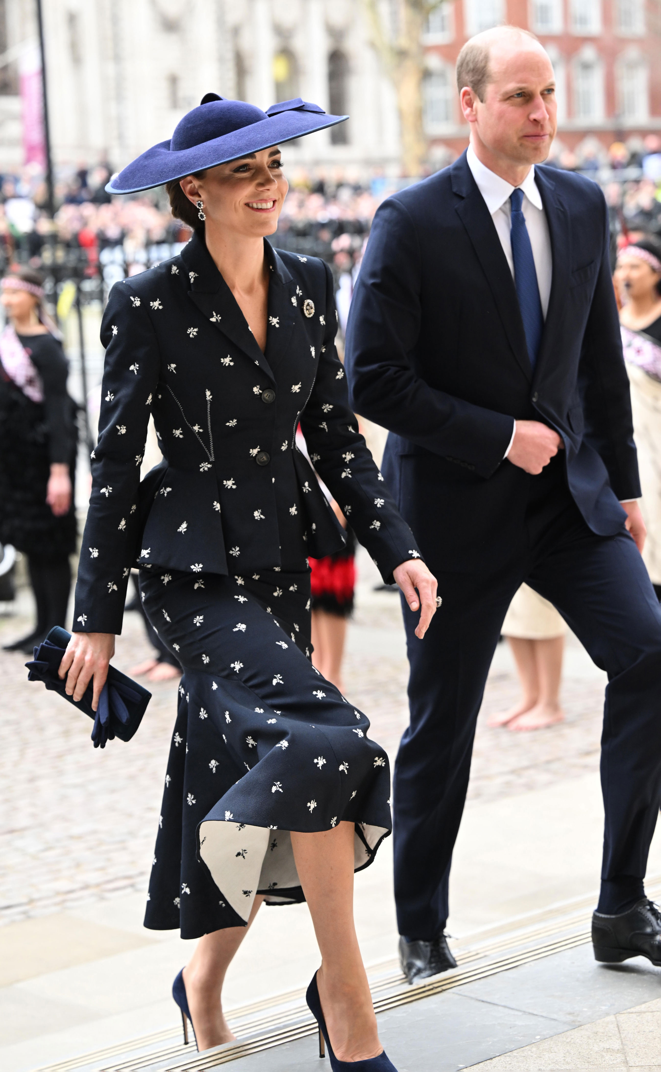 <p>Princess Kate and <a href="https://www.wonderwall.com/celebrity/profiles/overview/prince-william-482.article">Prince William</a> arrived at the annual Commonwealth Day Service at Westminster Abbey in London on March 13, 2022 -- the first one of his father King Charles III's reign.</p>