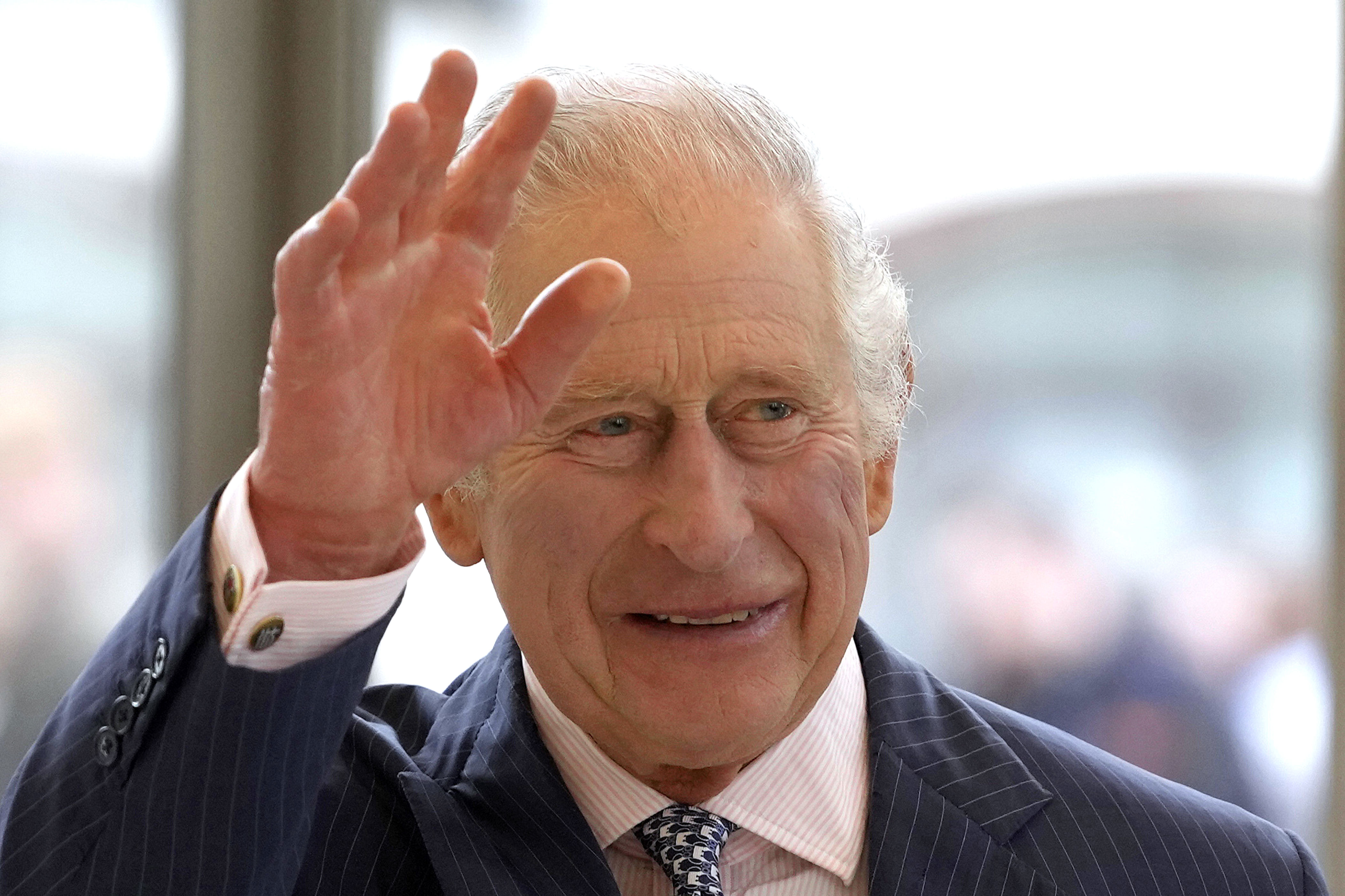 <p>King Charles III greeted wellwishers during a visit to London's European Bank for Reconstruction and Development on March 23, 2023. Hours later, the monarch's trip to France -- which was set to begin on March 25 and marked his and Queen Consort Camilla's first international tour of their reign -- was postponed as protests continued to rock the country, with France's Elysée Palace saying in a statement, "The decision was taken by the French and British governments, following a phone call between the president of the Republic and the king this morning."</p>