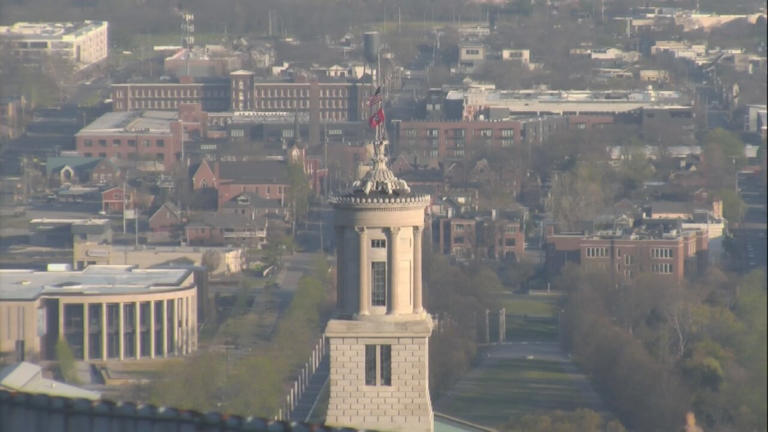 Flag flies at half-staff at Tennessee State Capitol
