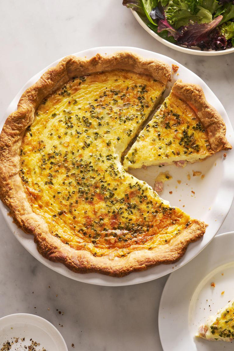 We're making this ham & cheese quiche recipe just for the crisp ...