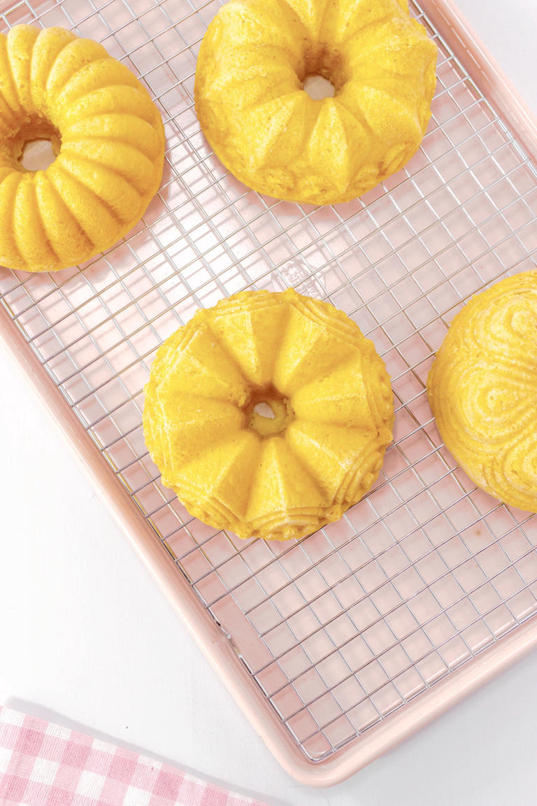 Easter Mini Bundt Cakes
