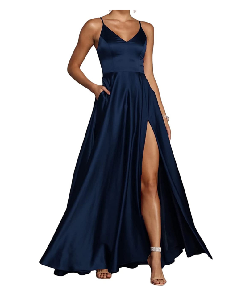 The Best Wedding Guest Dresses to Style in a Navy Color Palette