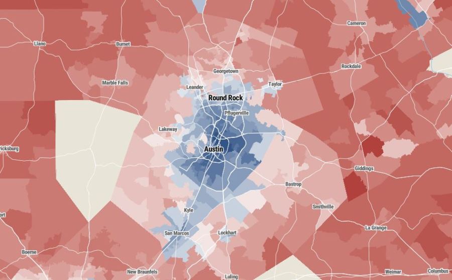 A Comprehensive Map Of How Texans Voted In The 2024 Senate Election AA1A148B.img