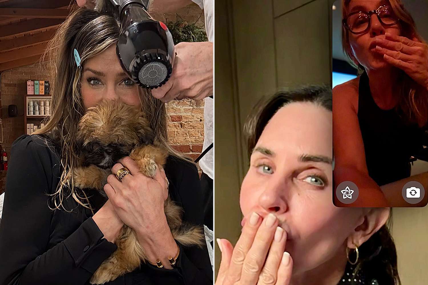 Jennifer Aniston Shares Rare Pics with Sandra Bullock and Other Famous