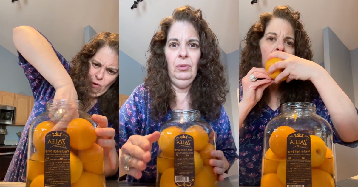 A Shopper Reviewed Peaches Sold In Giant Jars At Costco