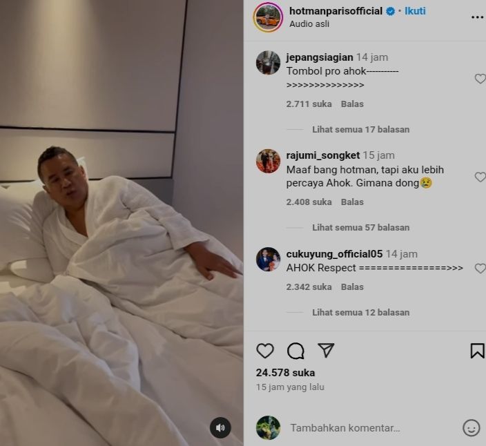 Hotman Paris beri sindiran ke Ahok