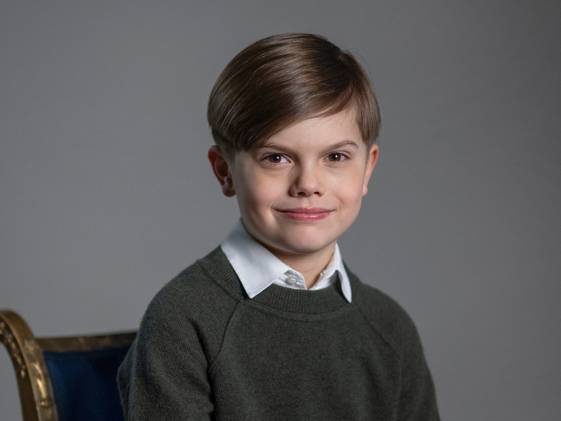 Prinz Oscar von Schweden wird 9: Palast teilt süsses Geburtstagsporträt