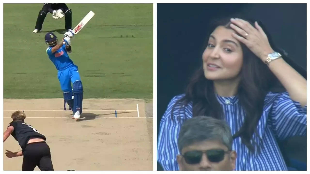 Anushka Sharma’s shocking reaction as Virat Kohli falls for 11 in the