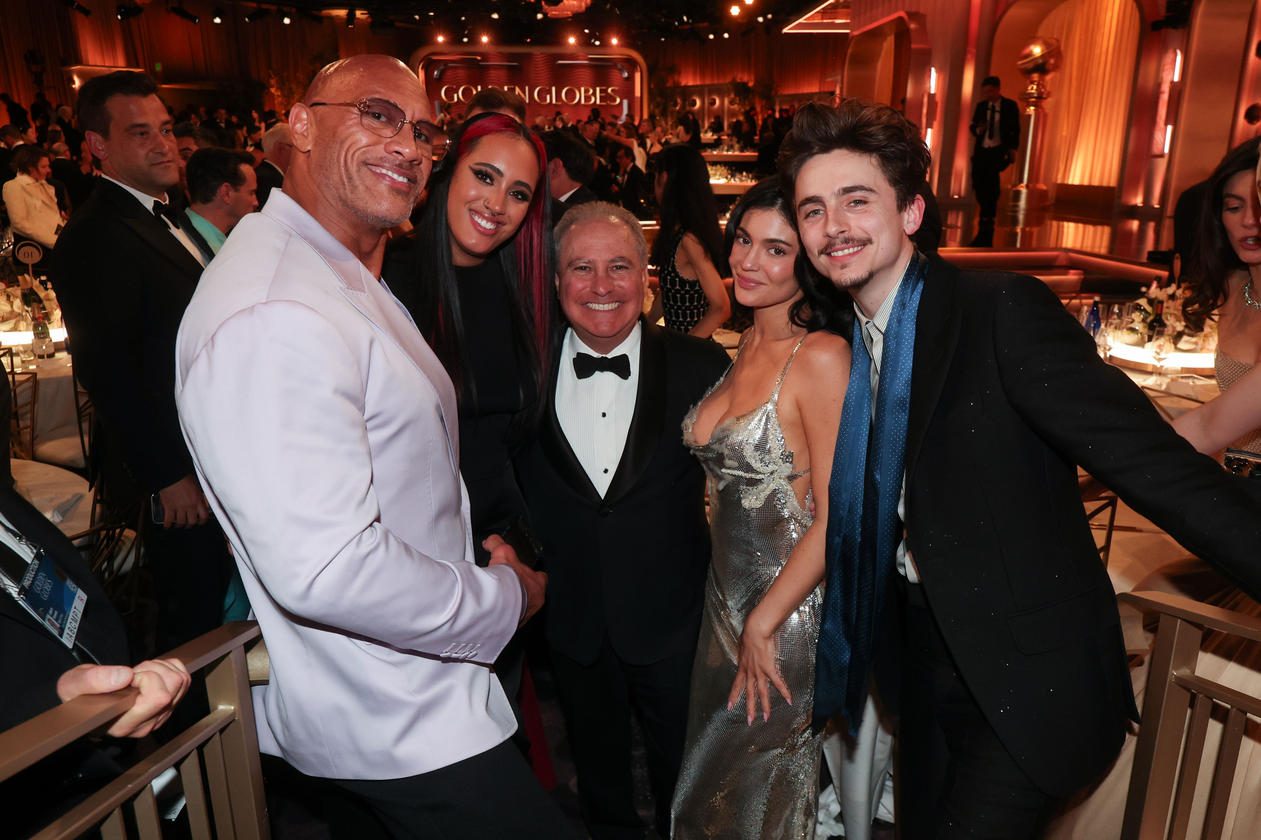 Kylie Jenner Sneaks Into the 2025 Oscars Ceremony Wearing a Custom Miu