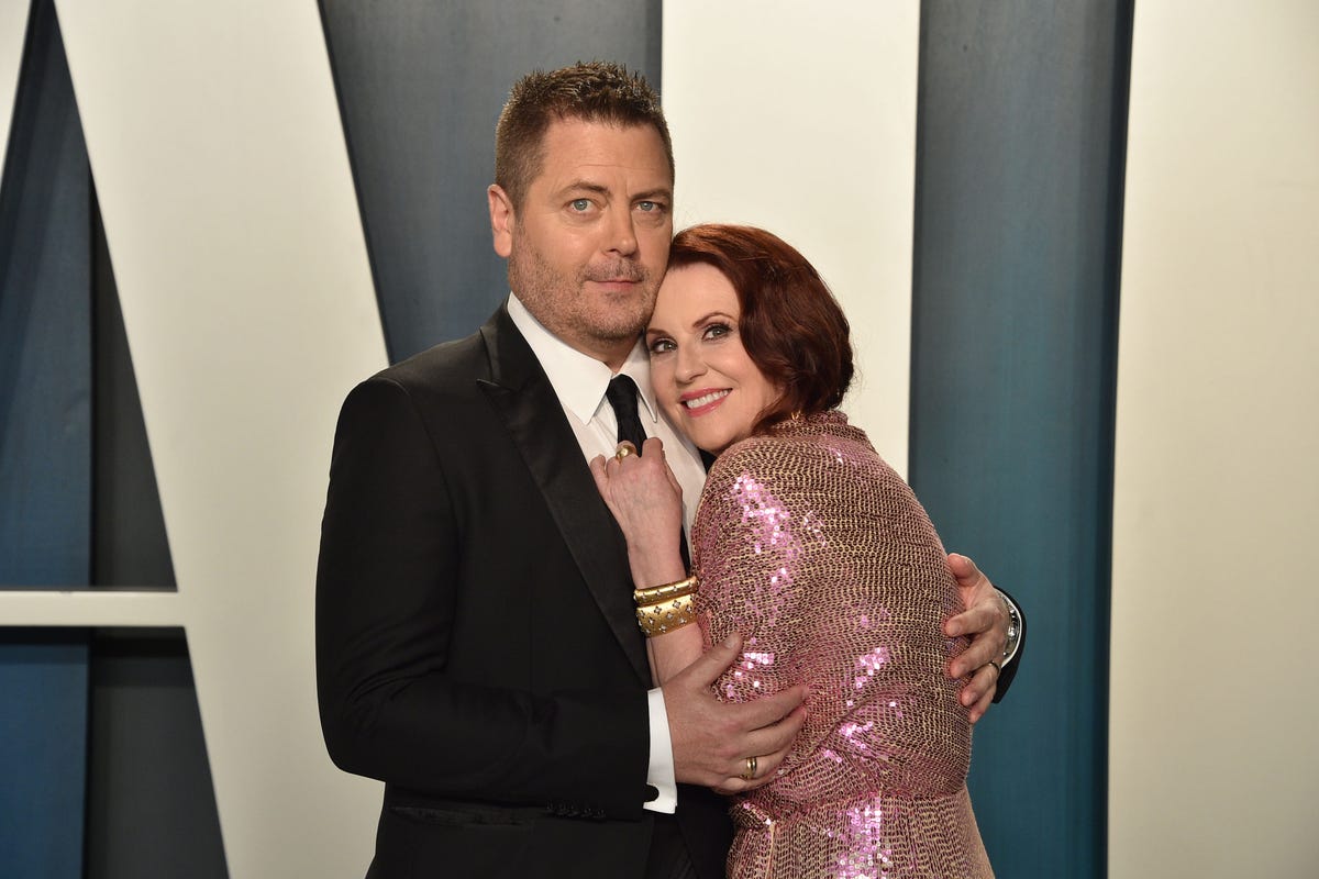 Nick Offerman FakeProposed to Megan Mullally 3 Times Before He Asked