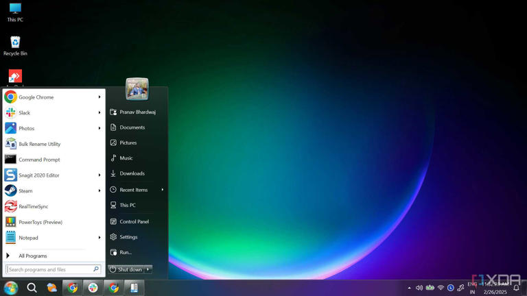 StartAllBack Windows 7 style
