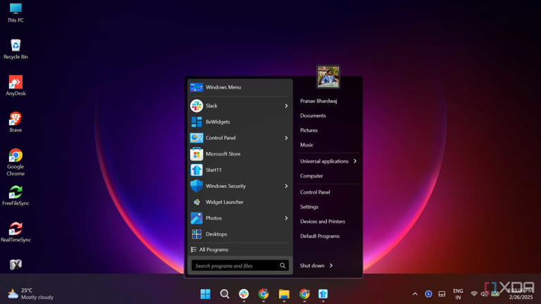 Start11 Windows 7 Start Menu